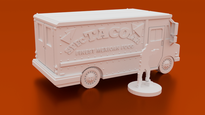 Urban Taco Truck Digital STL 3D printable