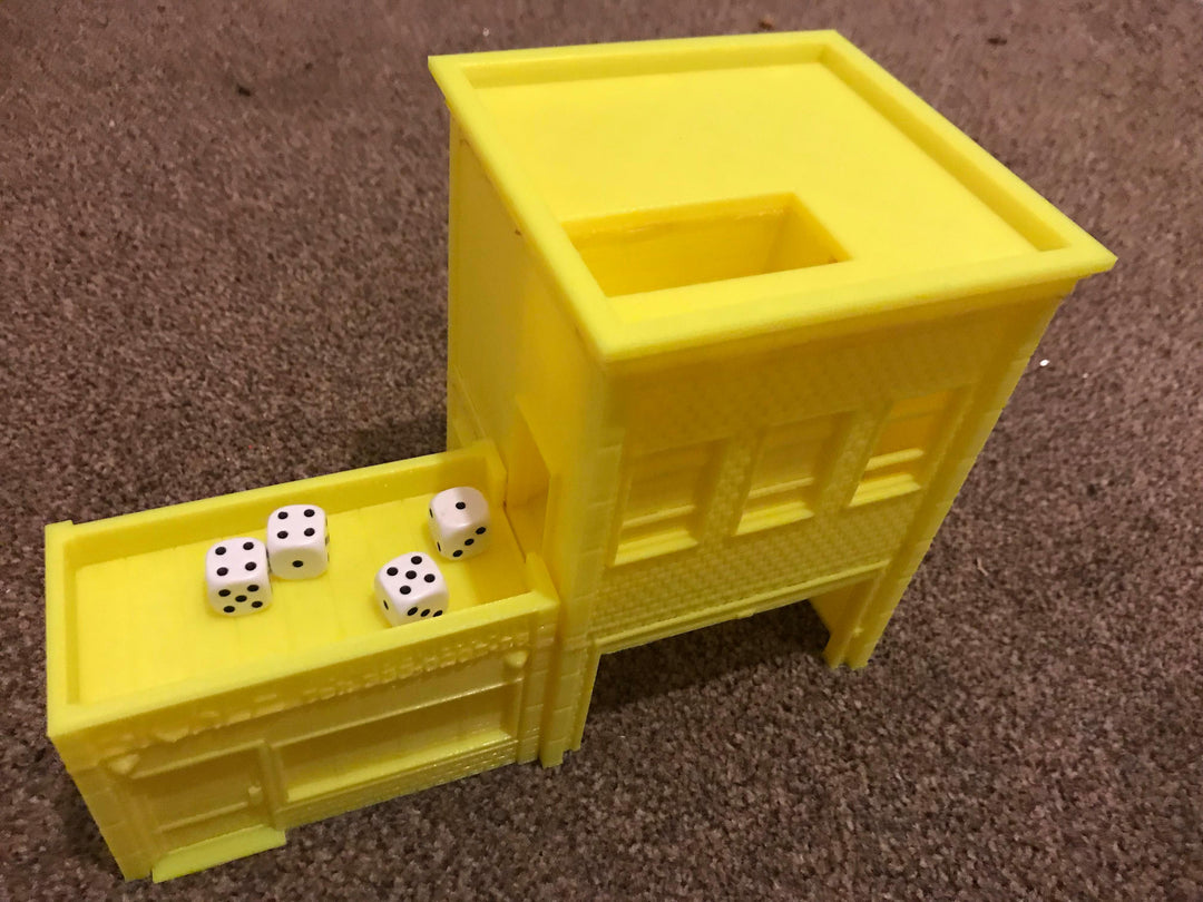 Urban Taxi Office Dice Tower Digital STL 3D printable