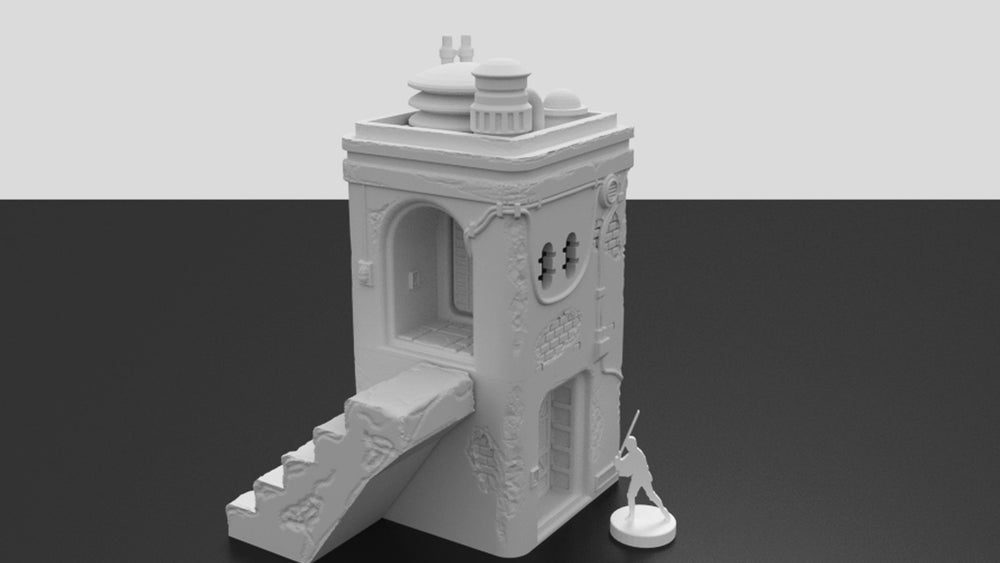 Corvus Games Terrain 3D printable Jedha Pilgrim City house for Star Wars Legion 34mm tabletop wargame