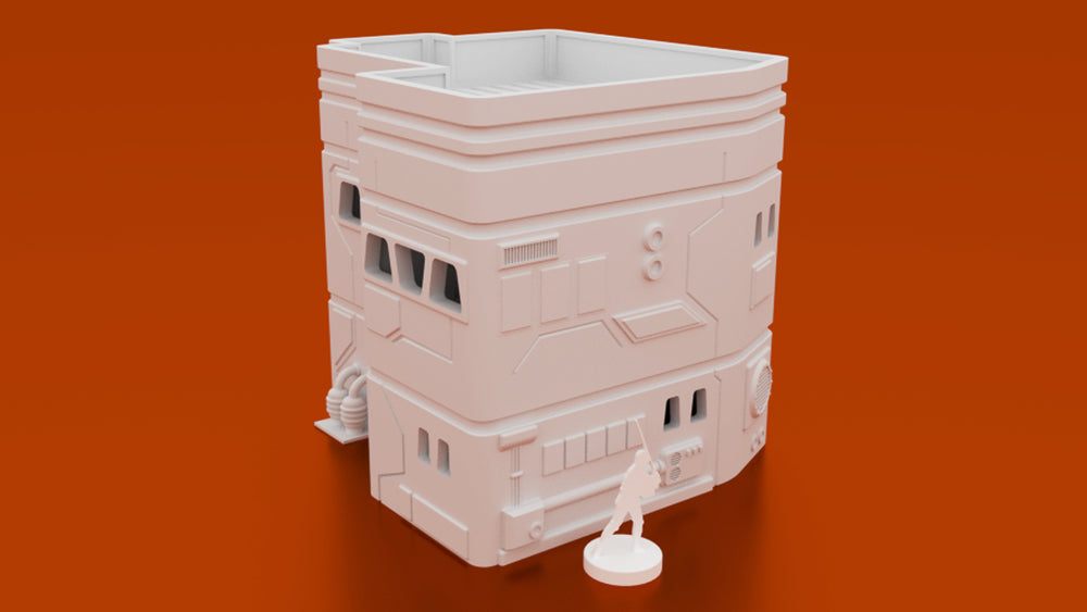 Corvus Games Terrain 3D printable Medium MidRim City house for Star Wars Legion, Infinity, Warhammer 40K