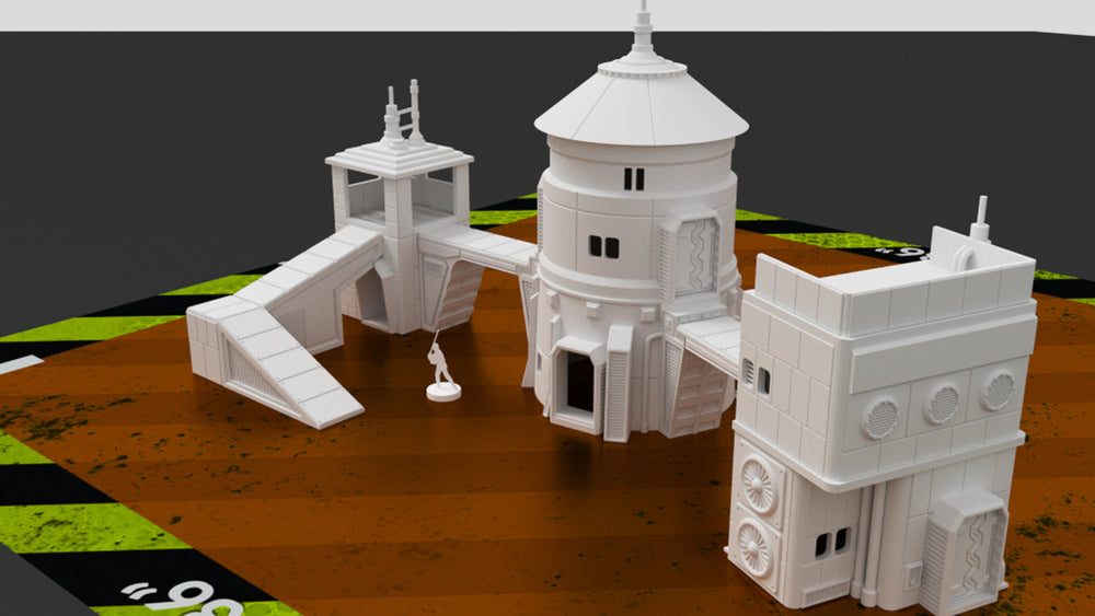 Corvus Games Terrain 3D printable Outpost Beta scenery for Star Wars Legion 34mm tabletop wargaming