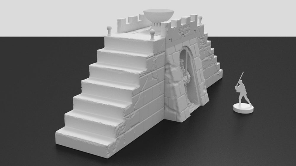 Corvus Games Terrain 3D printable Jedha scenery for Star Wars Legion