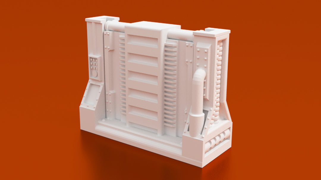 vCorvus Games Terrain 3D printable Industrial Chemzone modular scenery for grim dark, scifi and galactic battles themed 28mm - 34mm tabletop wargames