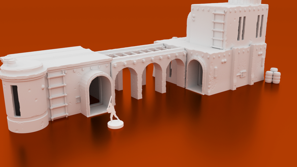 Corvus Games Terrain 3D printable Star Wars Legion Desert Compound Kaarsohns Refuge The Mandalorian