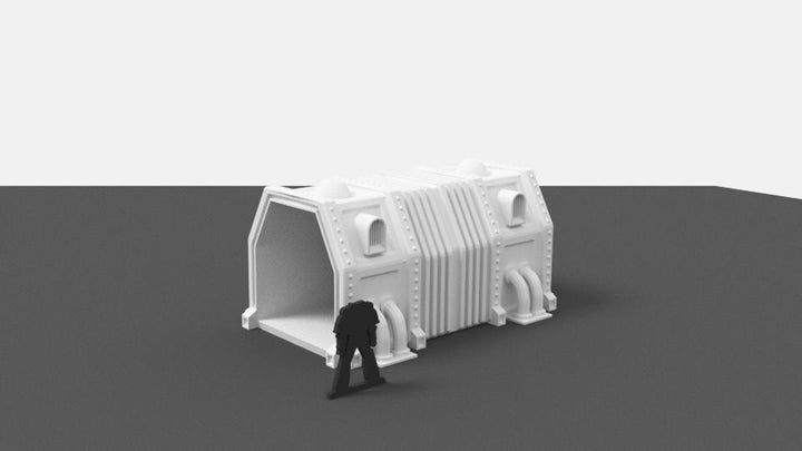 Corvus Games Terrain 3D printable cargo containers for Star Wars Legion and Warhammer 40K