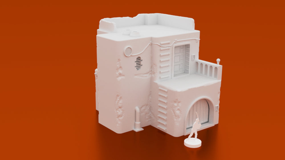 Corvus Games Terrain 3D printable scenery for Star Wars Legion Pilgrim City Jedha Rogue One range