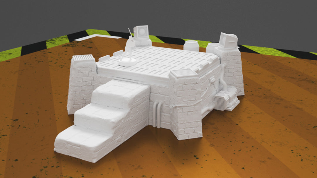 Corvus Games Terrain 3D printed Pilgrim CIty Jedha Landing Pad for Star Wars Legion and Warhammer 40K