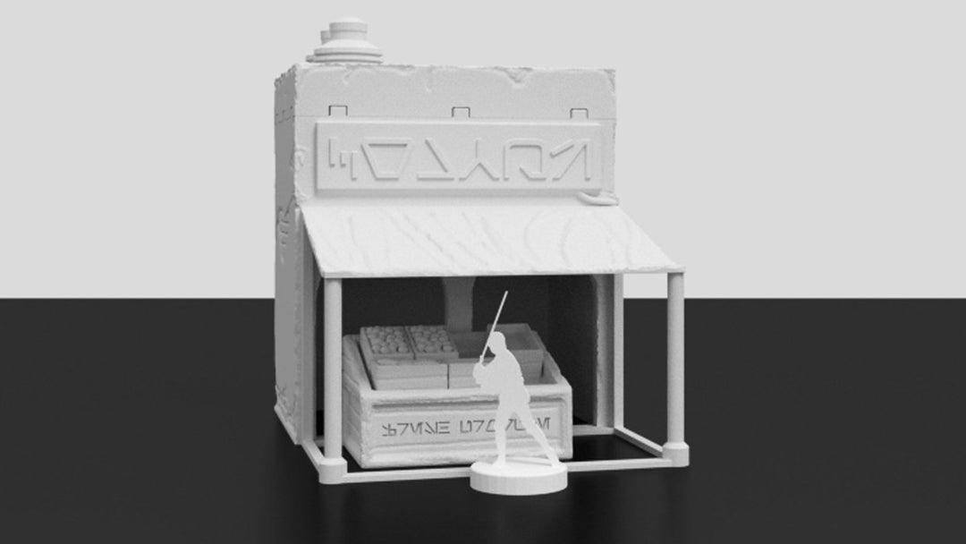 Corvus Games Terrain 3D printable Jedha scenery for Star Wars Legion