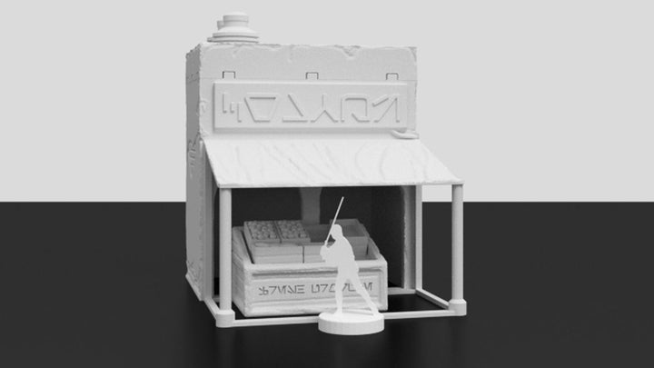 Corvus Games Terrain 3D printable Jedha scenery for Star Wars Legion