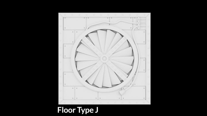 Corvus Games Terrain 3D printable Industrial Chemzone modular scenery for grim dark, scifi and galactic battles themed 28mm - 34mm tabletop wargames