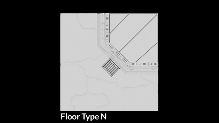 Corvus Games Terrain 3D printable Industrial Chemzone modular scenery for grim dark, scifi and galactic battles themed 28mm - 34mm tabletop wargames
