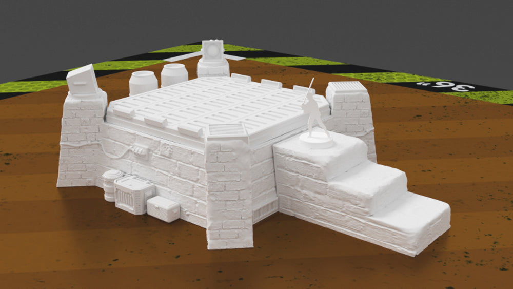 Corvus Games Terrain 3D printed Pilgrim CIty Jedha Landing Pad for Star Wars Legion and Warhammer 40K