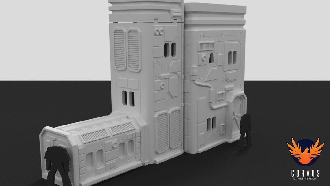 Corvus Games Terrain 3d printable City Admin Building for Star Wars Legion