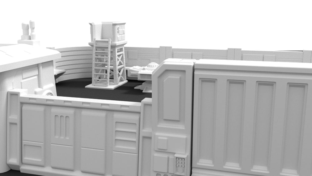 Corvus Games Terrain 3d printable Freedom Fighters Compound scenery for Star Wars Legion, Infinity and Warhammer 40K