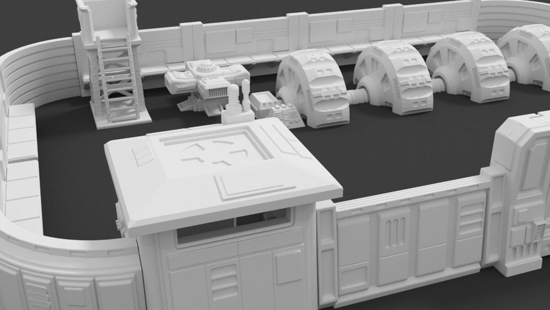 Corvus Games Terrain 3d printable Freedom Fighters Compound scenery for Star Wars Legion, Infinity and Warhammer 40K