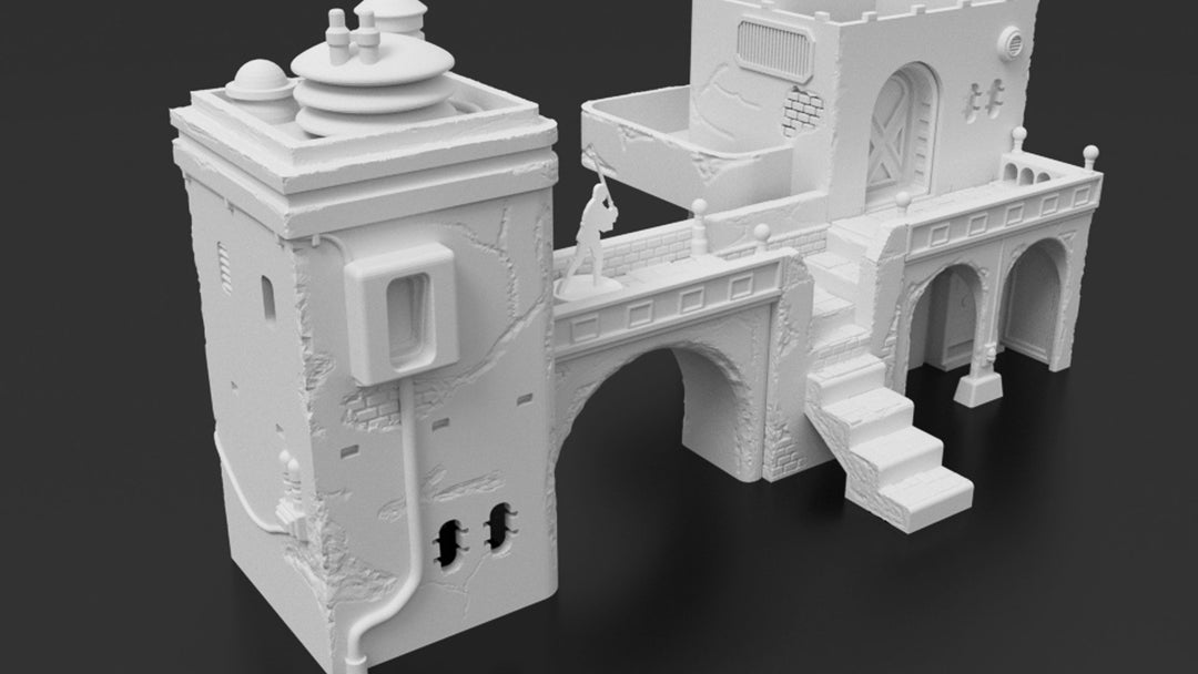 Corvus Games Terrain 3d printable Jedha Pilgrim City House for Star Wars Legion tabletop wargame