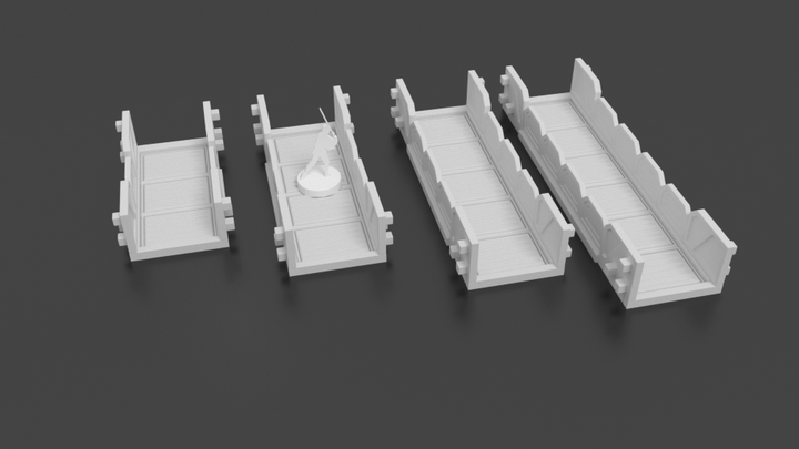 Corvus Games Terrain 3D printable walkways for Star Wars Legion, Warhammer 40K, Necromunda, Kill Team