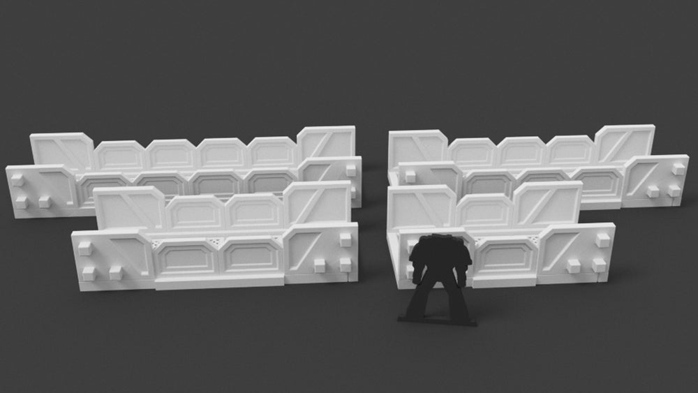 Corvus Games Terrain 3d printable walkways for Star Wars Legion, Warhammer 40k, and Infinity scenery