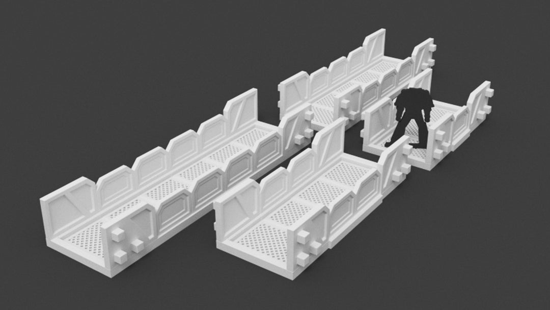 Corvus Games Terrain 3d printable walkways for Star Wars Legion scenery