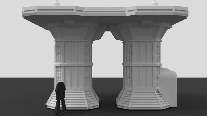 Corvus Games Terrain 3d printed Landing Pad for Star Wars Legion