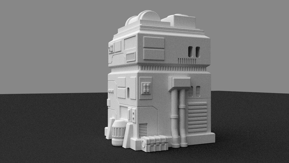 Corvus Games Terrain Imperial Building for Star Wars Legion as a 3d Printable STL
