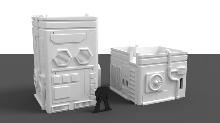 Corvus Games Terrain Medium City House 3D printed scenery for Star Wars Legion, Beyond The Gates of Antares, Warhammer 40K, and Infinity The Game