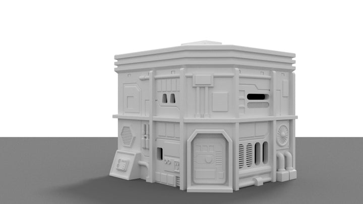 Corvus Games Terrain Medium City House for Star Wars Legion, Warhammer 40K and Infinity