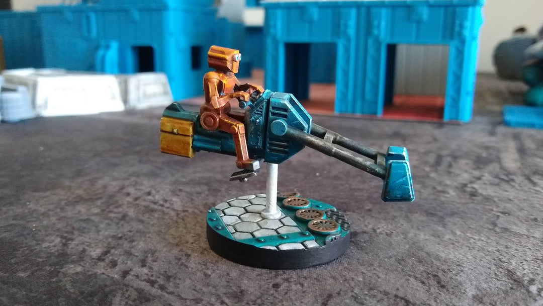 Corvus Games Terrain 3D printable scifi trench system for 28mm tabletop wargaming