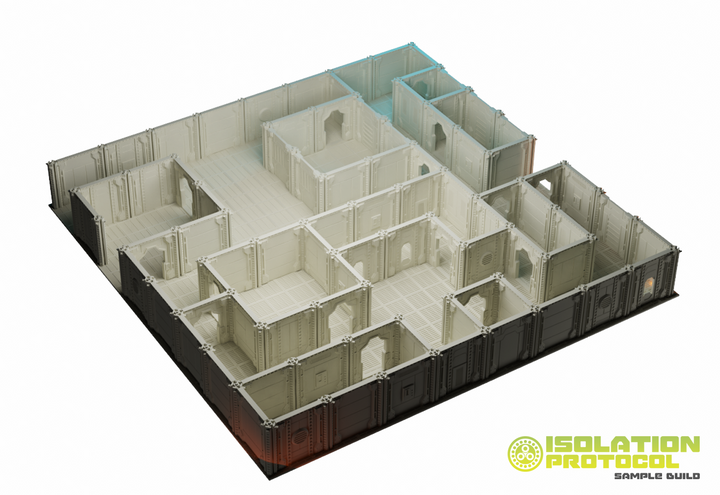 Corvus Games Terrain 3D printable modular scifi tabletop wargaming terrain from the Isolation Protocol kickstarter