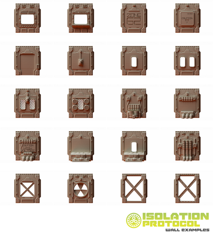 Corvus Games Terrain 3D printable modular scifi tabletop wargaming terrain from the Isolation Protocol kickstarter