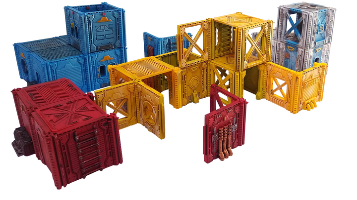 Corvus Games Terrain 3D printable modular scifi tabletop wargaming terrain from the Isolation Protocol kickstarter