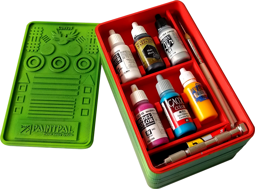 PaintPal Travel Hobby System 3D printable storage solution for hobbyists