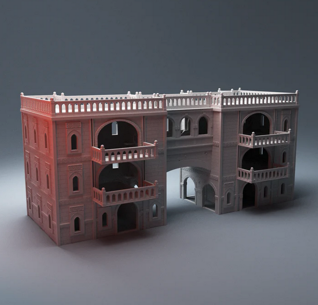 Corvus Games Terrain 3D printable Atreus Settlement scifi buildings for 28mm tabletop wargaming
