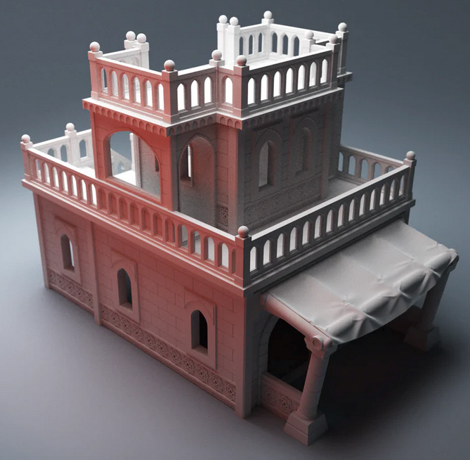 Corvus Games Terrain 3D printable Atreus Settlement scifi buildings for 28mm tabletop wargaming