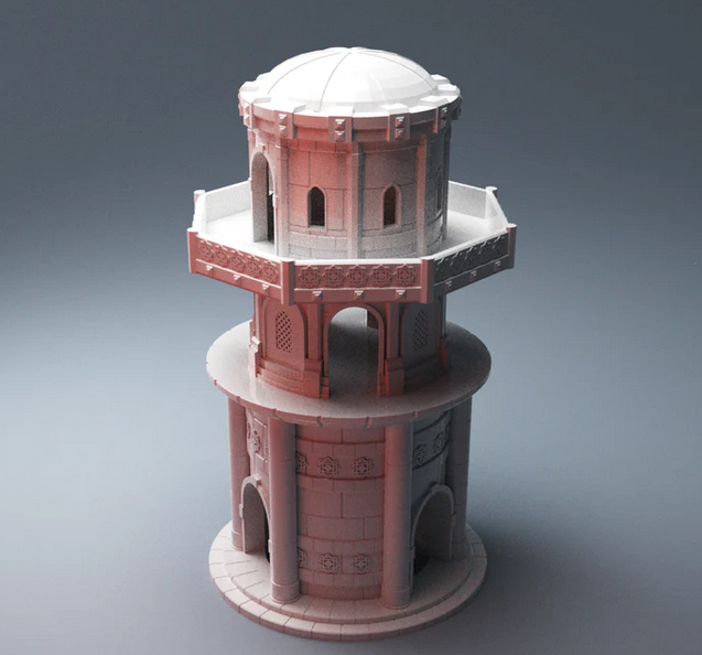 Corvus Games Terrain 3D printable Atreus Settlement scifi buildings for 28mm tabletop wargaming