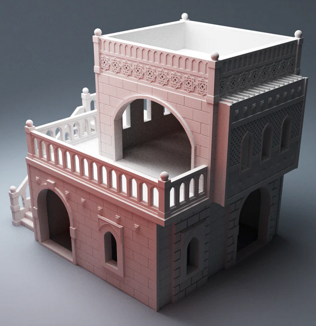 Corvus Games Terrain 3D printable Atreus Settlement scifi buildings for 28mm tabletop wargaming