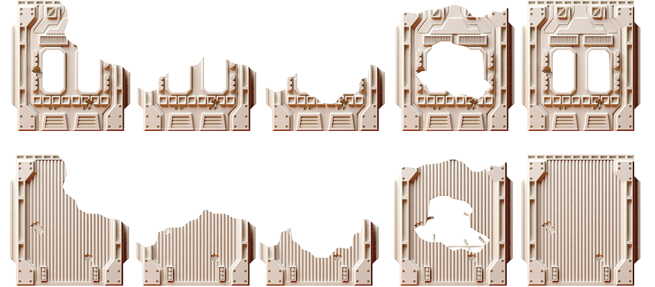Corvus Games Terrain 3D printable modular scifi tabletop wargaming terrain from the Isolation Protocol kickstarter
