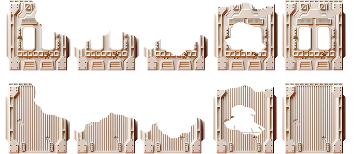 Corvus Games Terrain 3D printable modular scifi tabletop wargaming terrain from the Isolation Protocol kickstarter