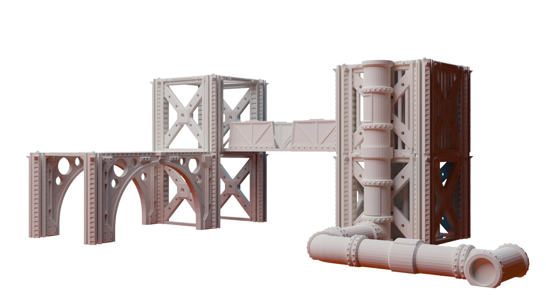 Corvus Games Terrain 3D printable modular scifi tabletop wargaming terrain from the Isolation Protocol kickstarter