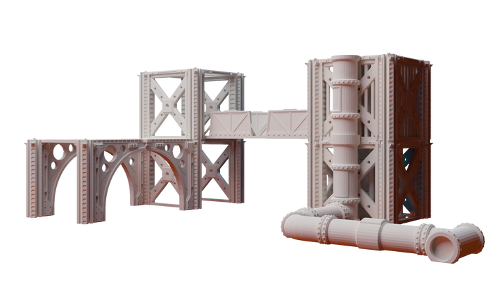 Corvus Games Terrain 3D printable modular scifi tabletop wargaming terrain from the Isolation Protocol kickstarter