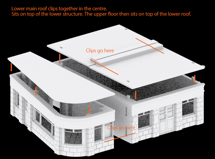 Corvus Games Terrain 3D printable English Pub for The Walking Dead, Fallout, Marvel Crisis Protocol, Bolt Action