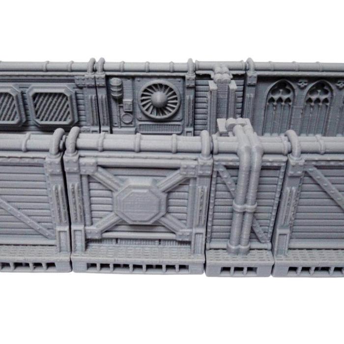 Grimdark Terrain Modular Sci-fi Corridors Digital STL 3D printable
